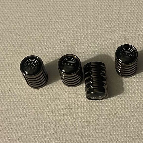 Volvo valve Stem caps in Bronze set of 4 NWT - Picture 2 of 4